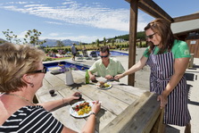 BBQ facilities at Peninsula Bay